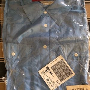 Women’s long sleeve blouse light blue size 14/16